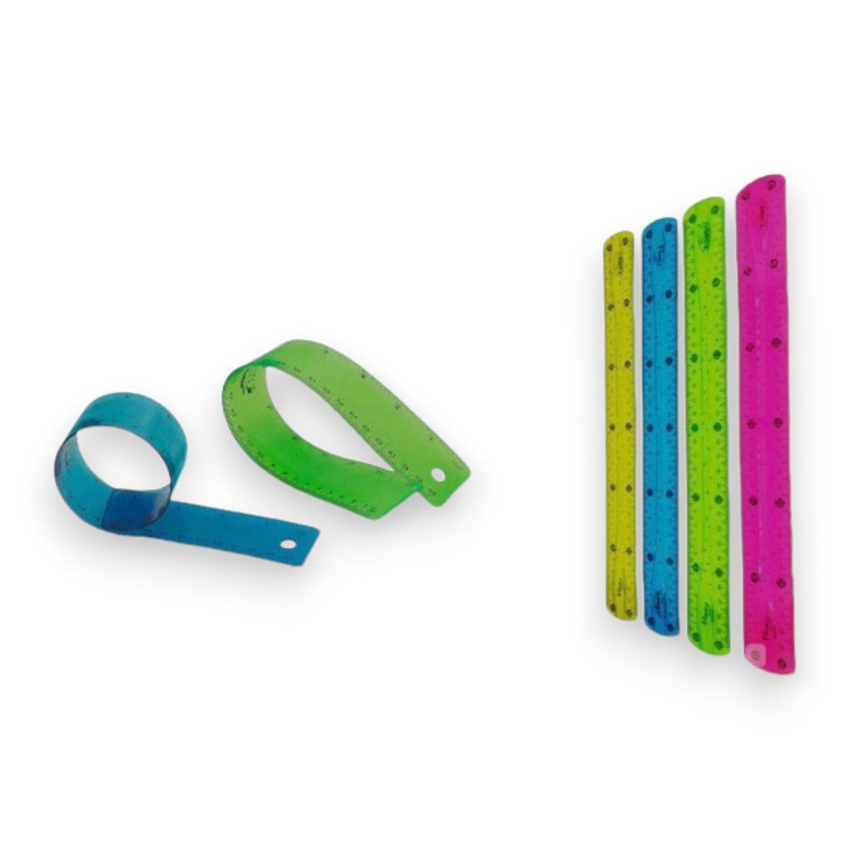 Regla Flexible De Colores 30CM X6 Unds