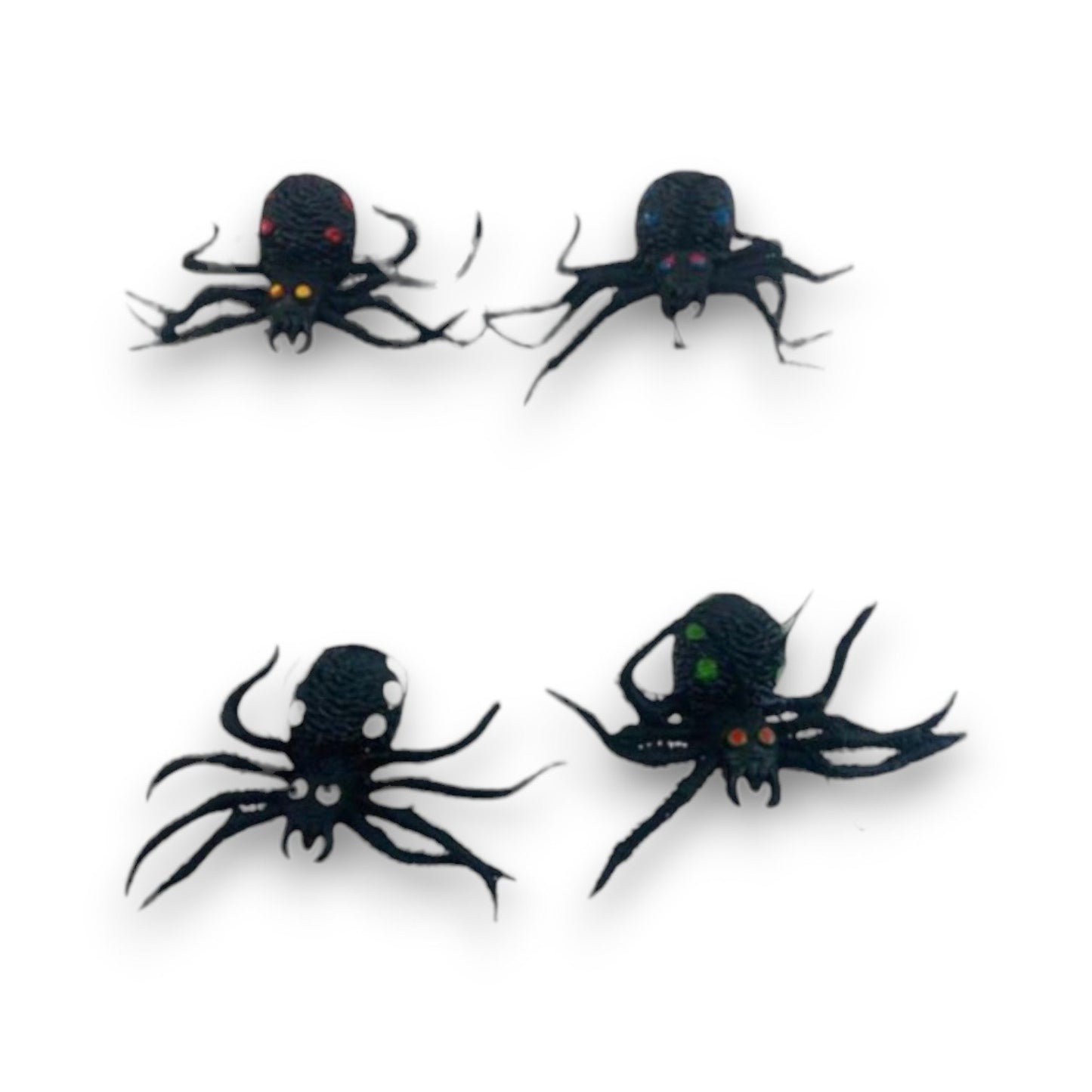 Araña Negra De Silicona Dk-1678 X24 Unds