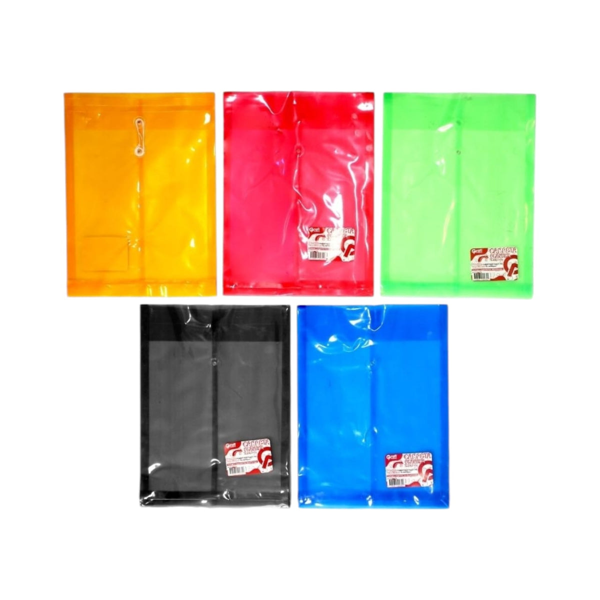 Carpeta Plastica De Hilo Tamaño Carta X12 Unds