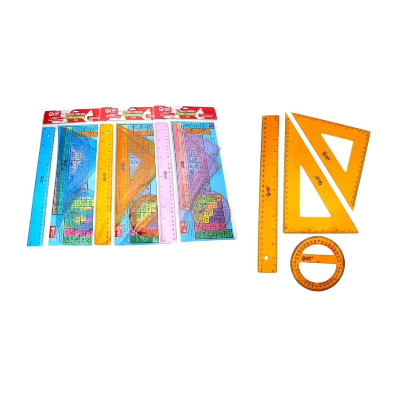 Juego Geometrico Rigido Con Tabla Periodica Grafi Colors GR-173