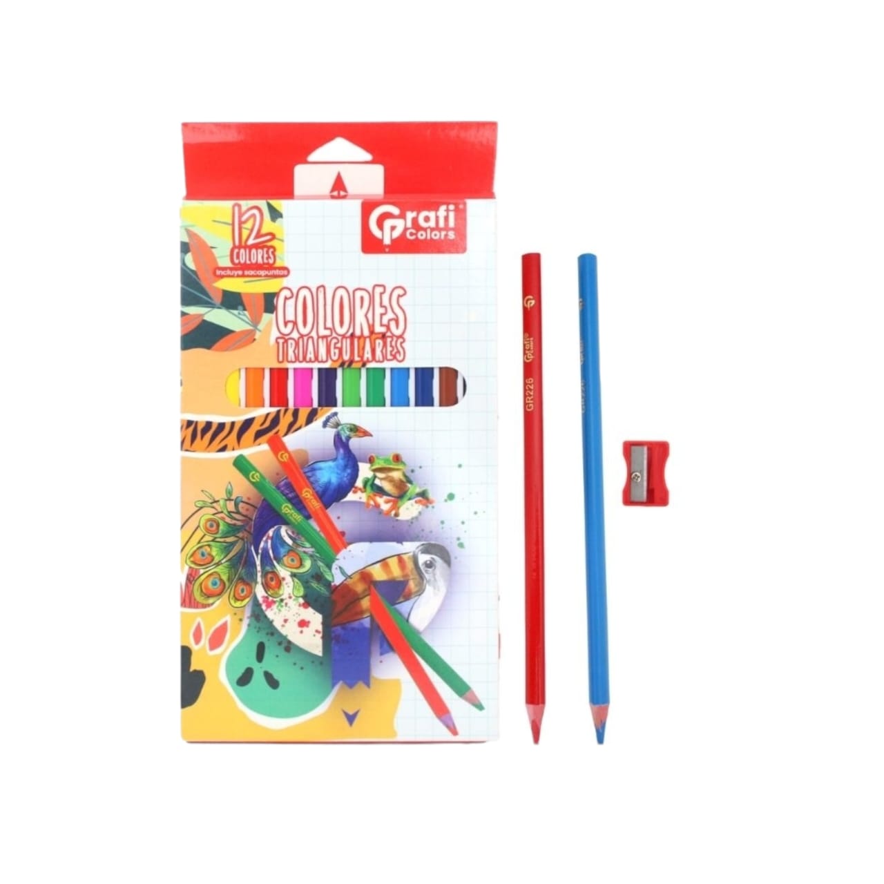Colores Redondos 4mm Grafi Colors X12 Pcs GR-226 X3 Cajas