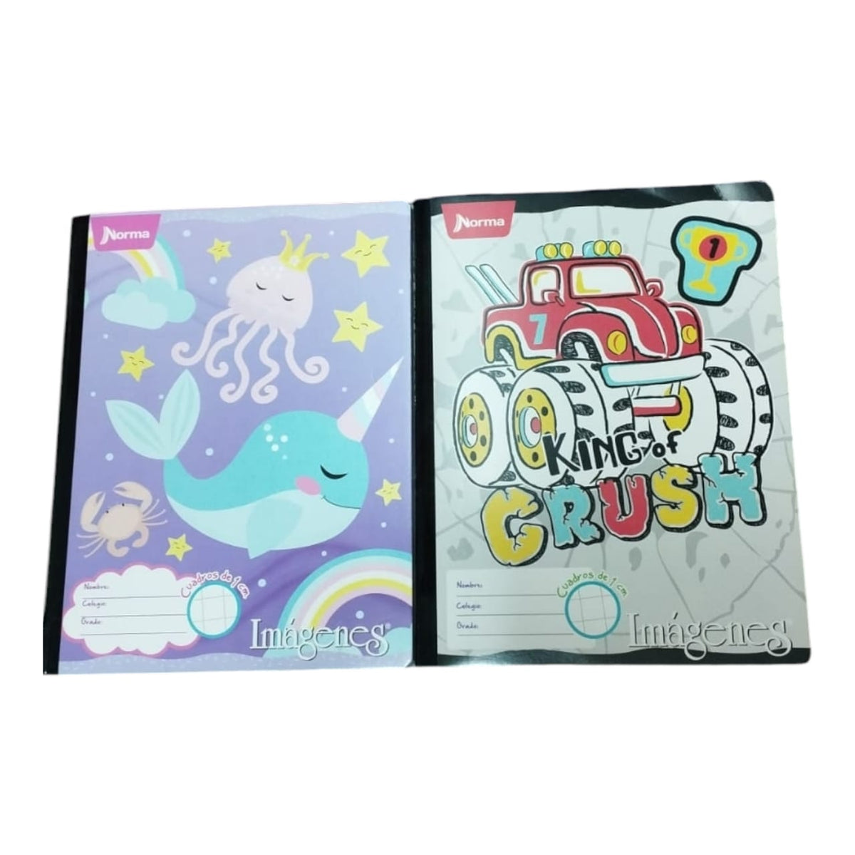 Cuaderno Cosido Regletas 100 Hojas Niño/Niña Motivos Surtidos