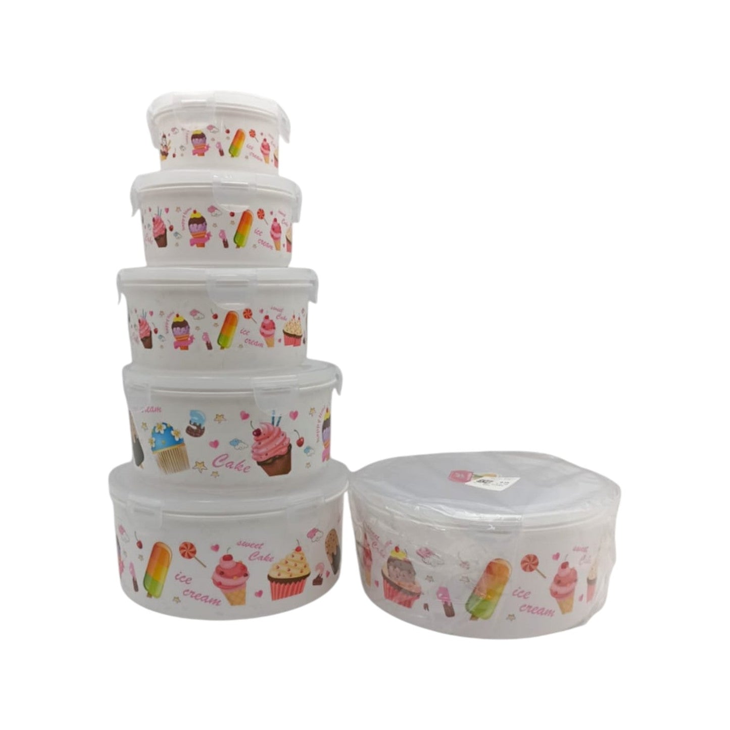 Juego De Cocas Hermeticas X5 Pcs LP-1437