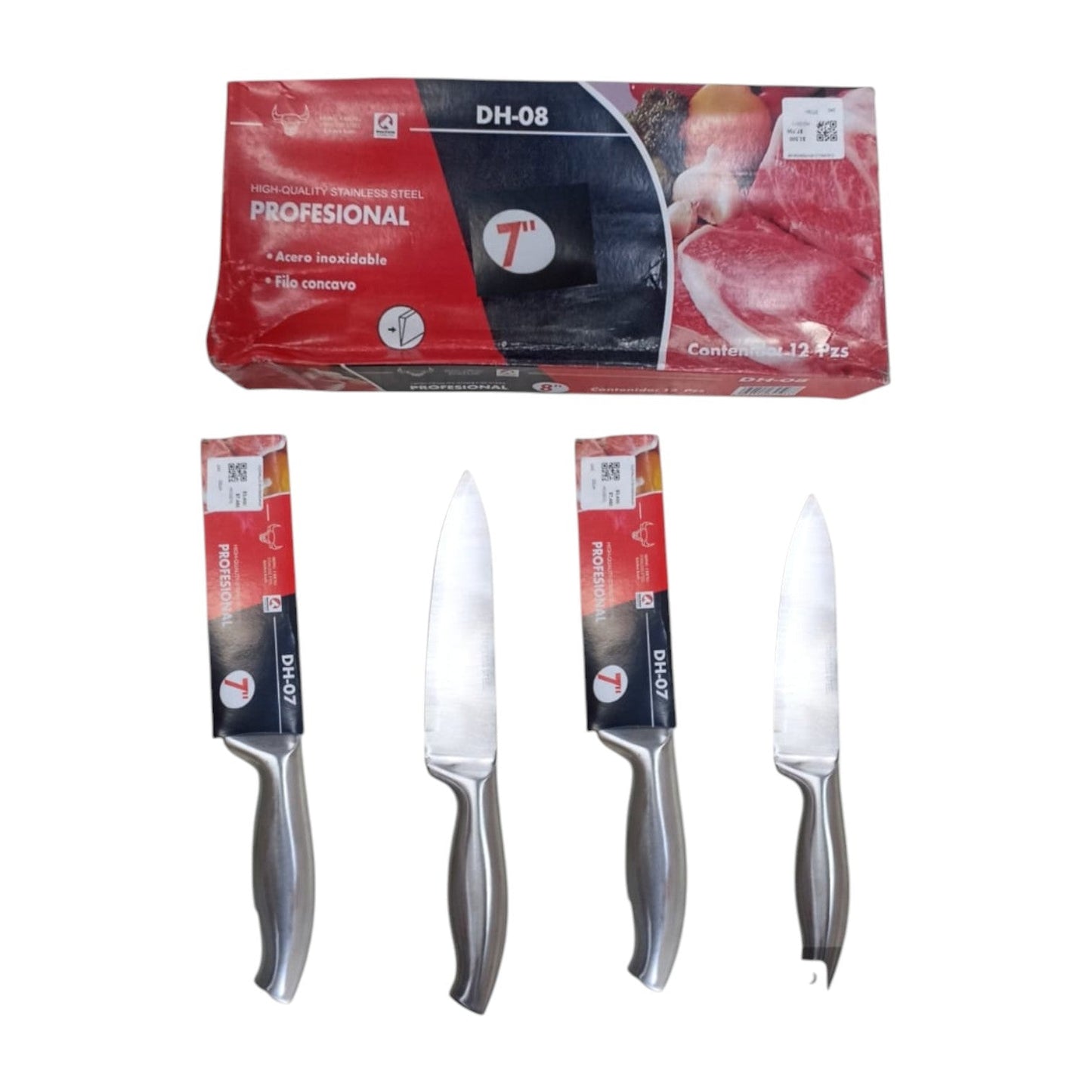 Cuchillo Acero Inoxidable 7 Pulgadas LP-1558 X3 Unds