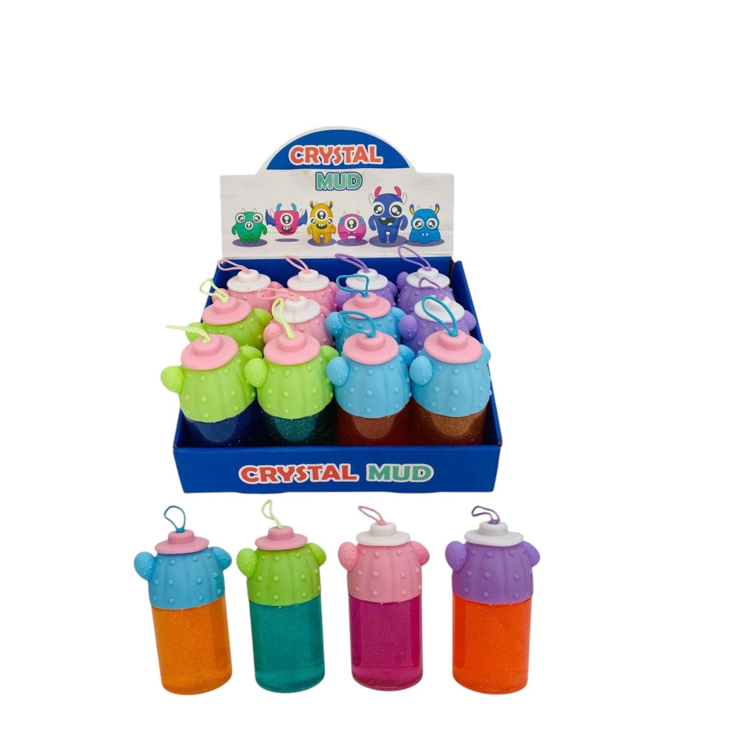 Slime Doble Color Con Mirella Dk-2559 X6 Unds