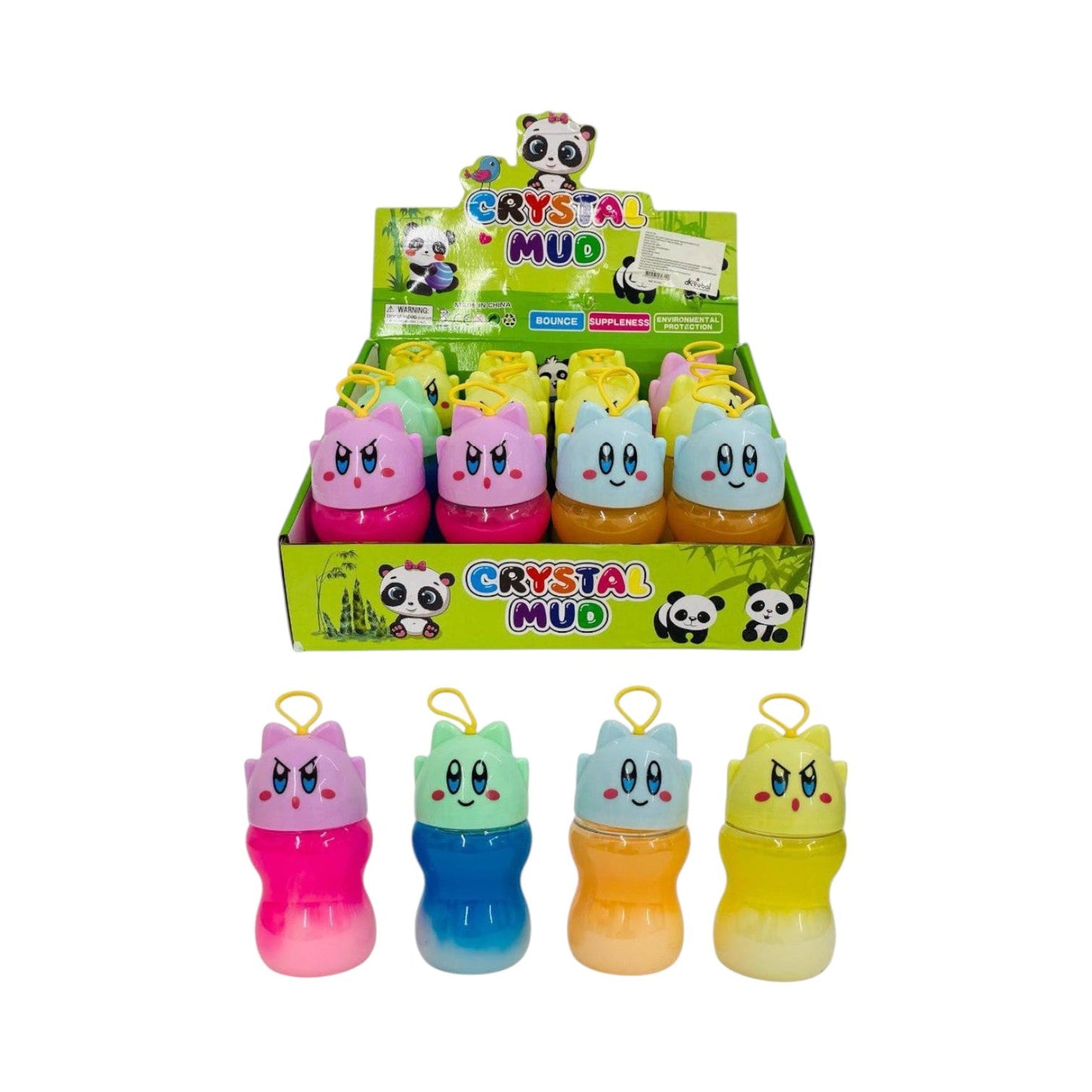 Slime Gato Doble Color Con Mirella Dk-2561 X6 Unds