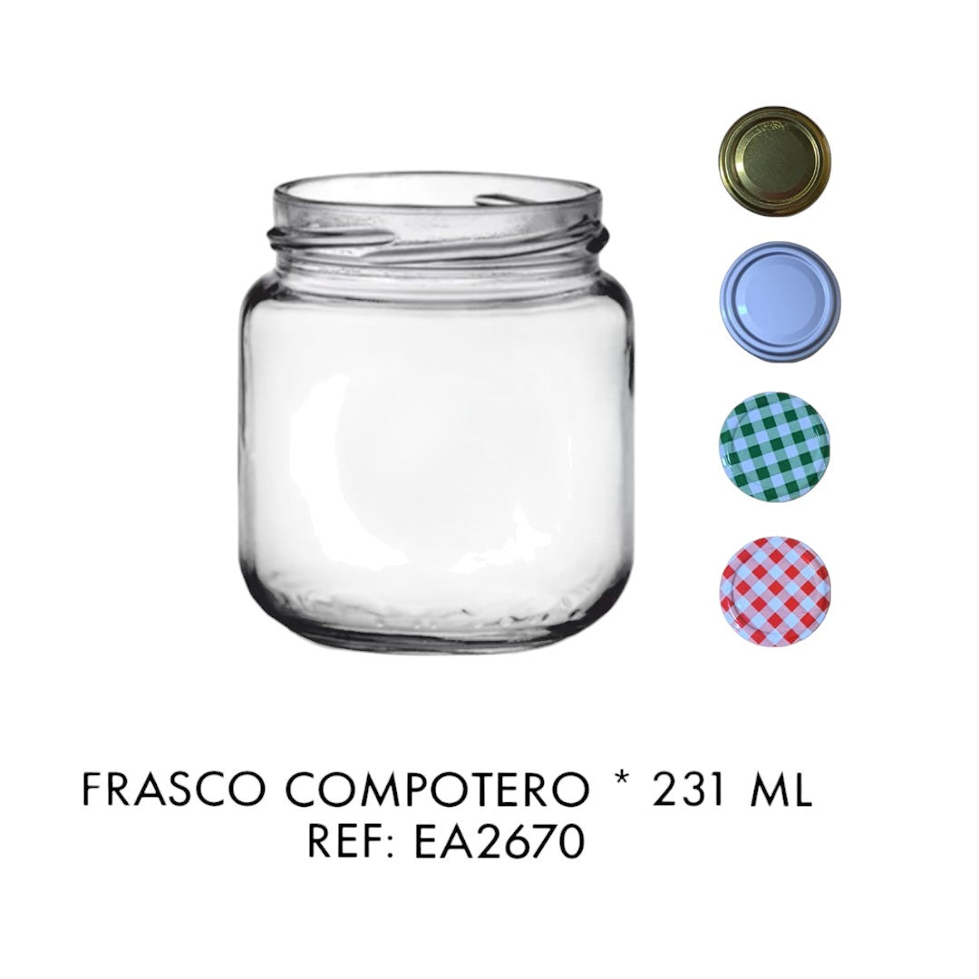 Frasco Compotero 231ml REF EA2670 X24 Unds