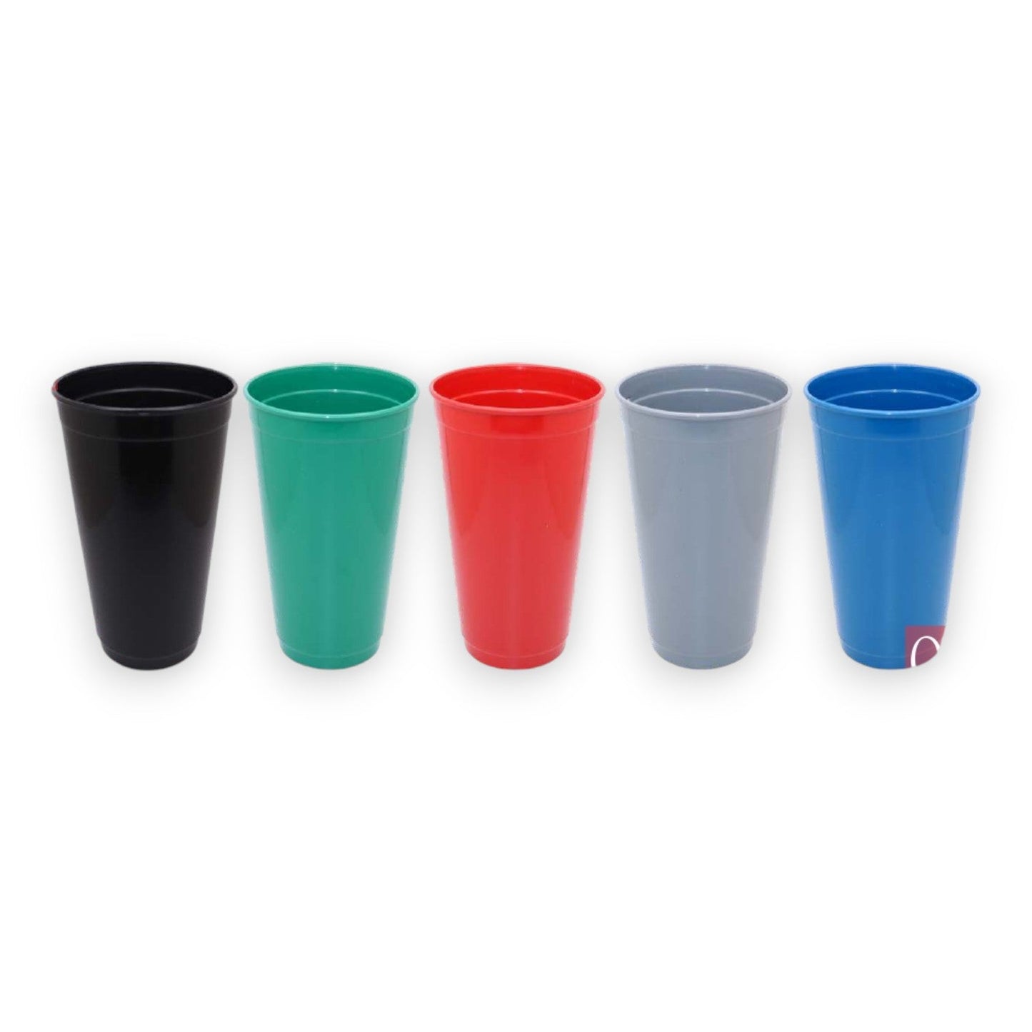 Vaso 16 Onzas Colores Planos 473 Ml 14,5*8,3 Cm P09 X6 Unds