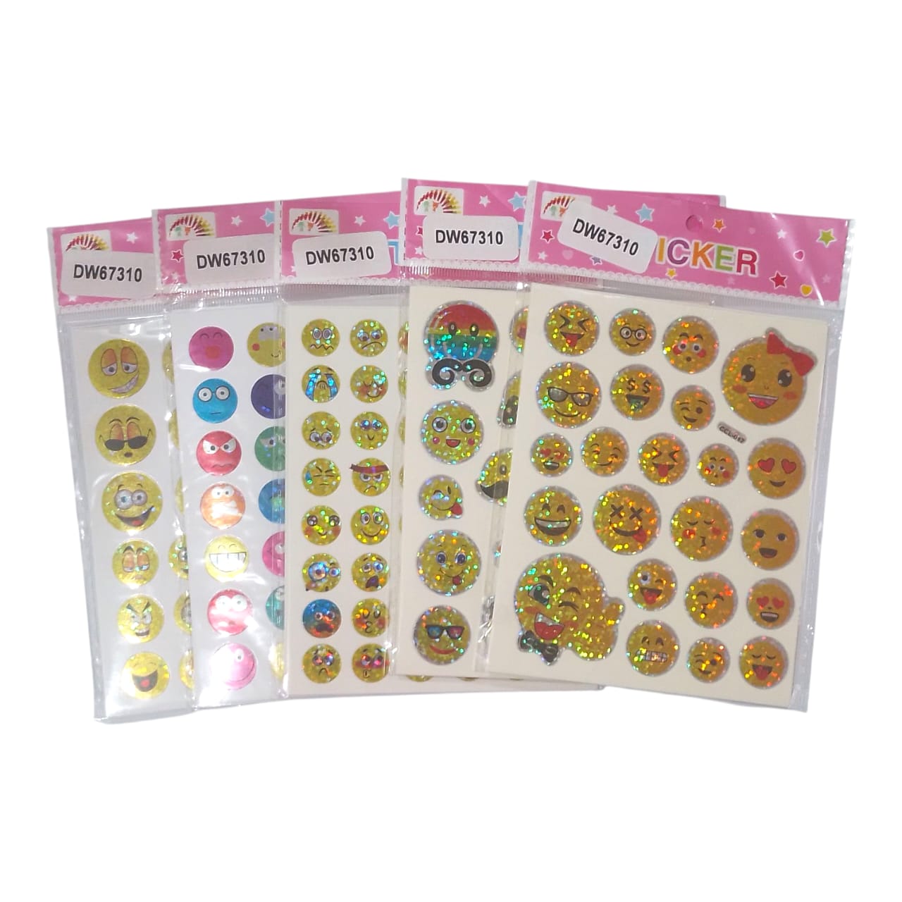 Carton Sticker Caritas X5 Paquetes