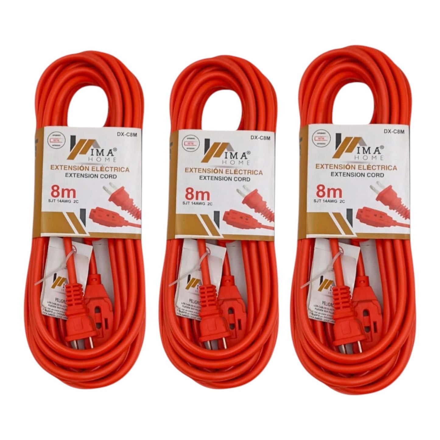 Extension Naranja 8 Mts 1E-DX-C8MAH