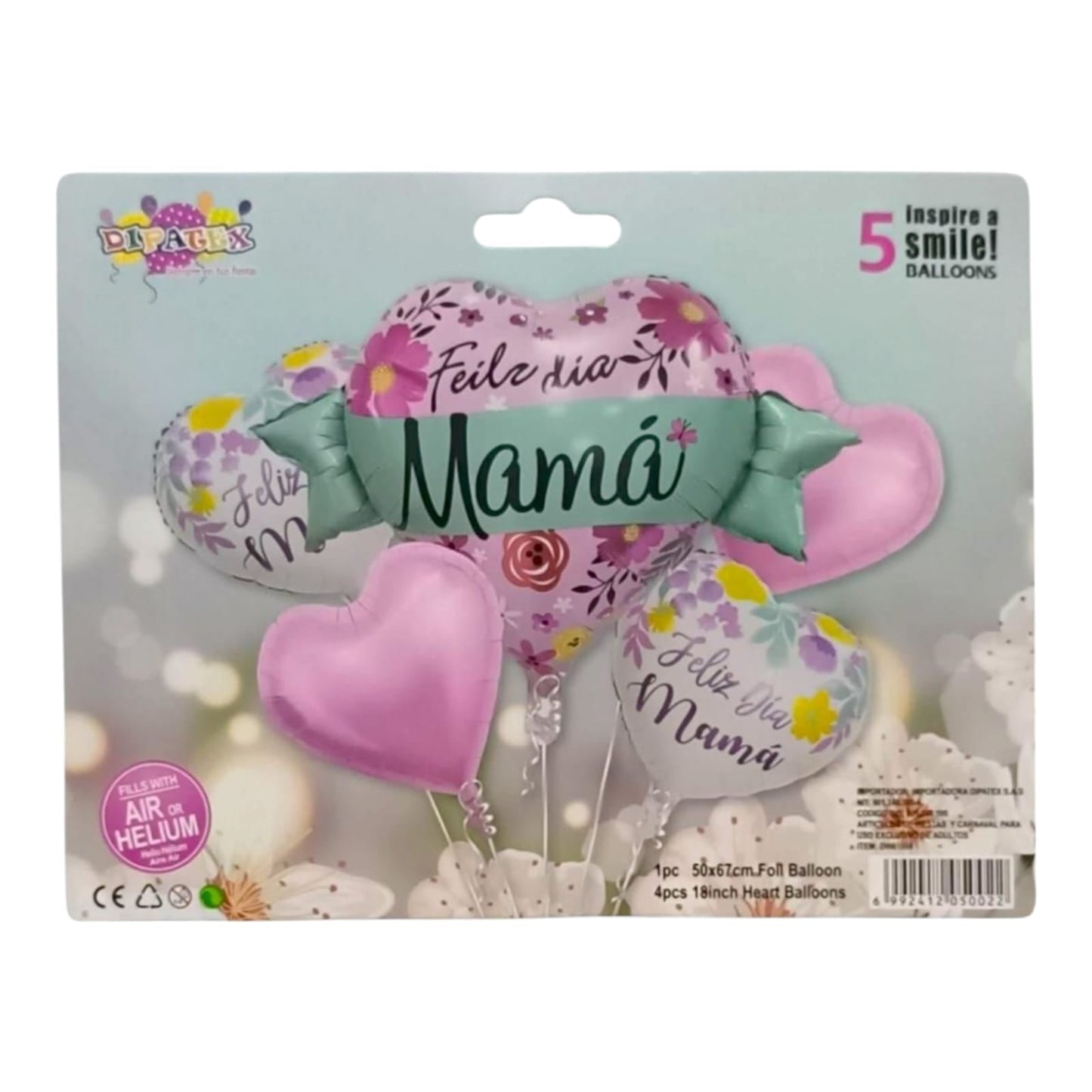 Bouquet Feliz Día Mamá 5 Pcs