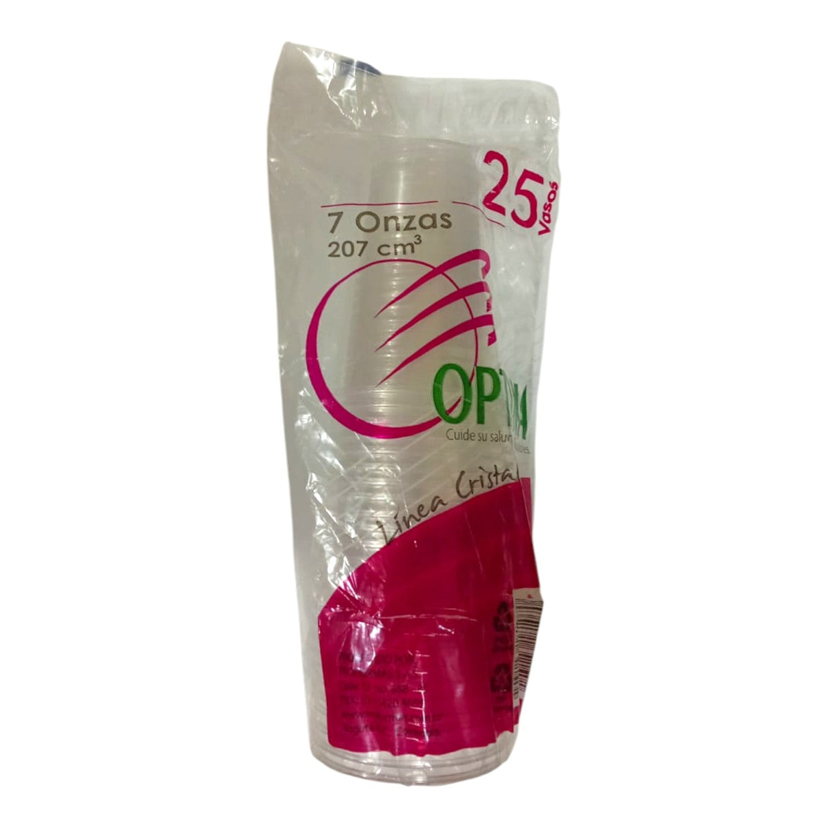 Vaso 7 Onzas 25 Pcs X5 Paquetes