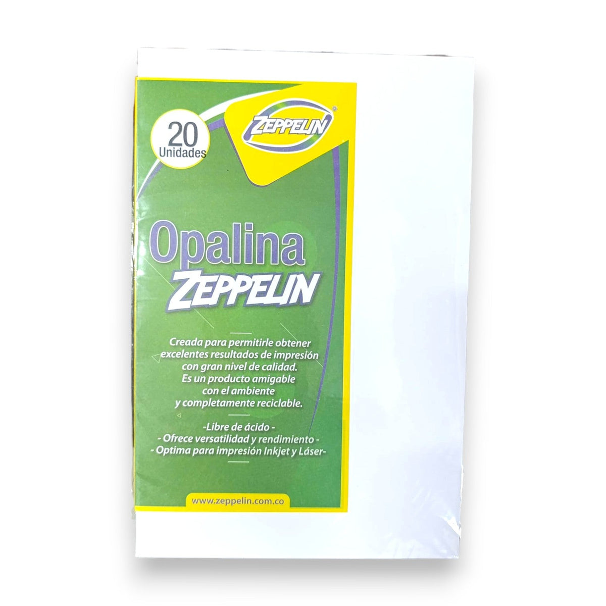 Papel Opalina Carta X20 Unds