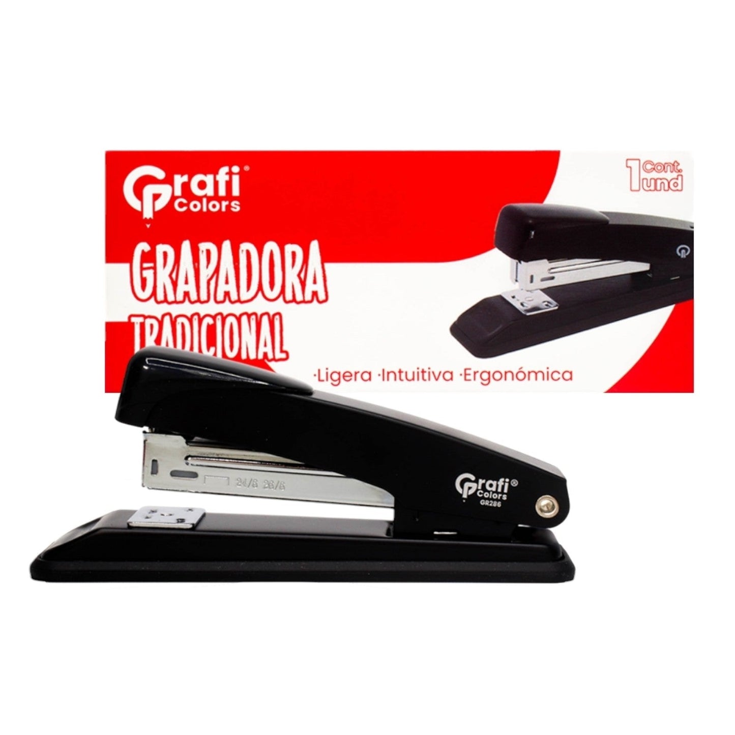 Grapadora Tradicional Grafi Color GR-286