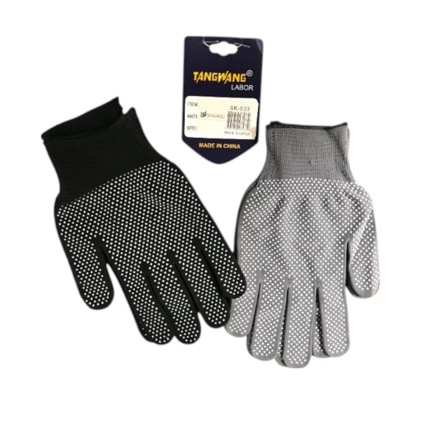 Guante De Trabajo De Puntos Ambas Caras Con Solapa SK-533 X12 Unds