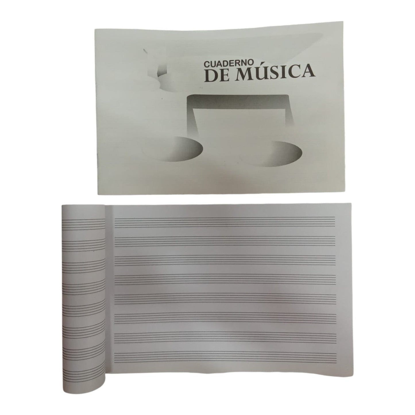 Cuaderno De Musica Media Carta X3 Unds