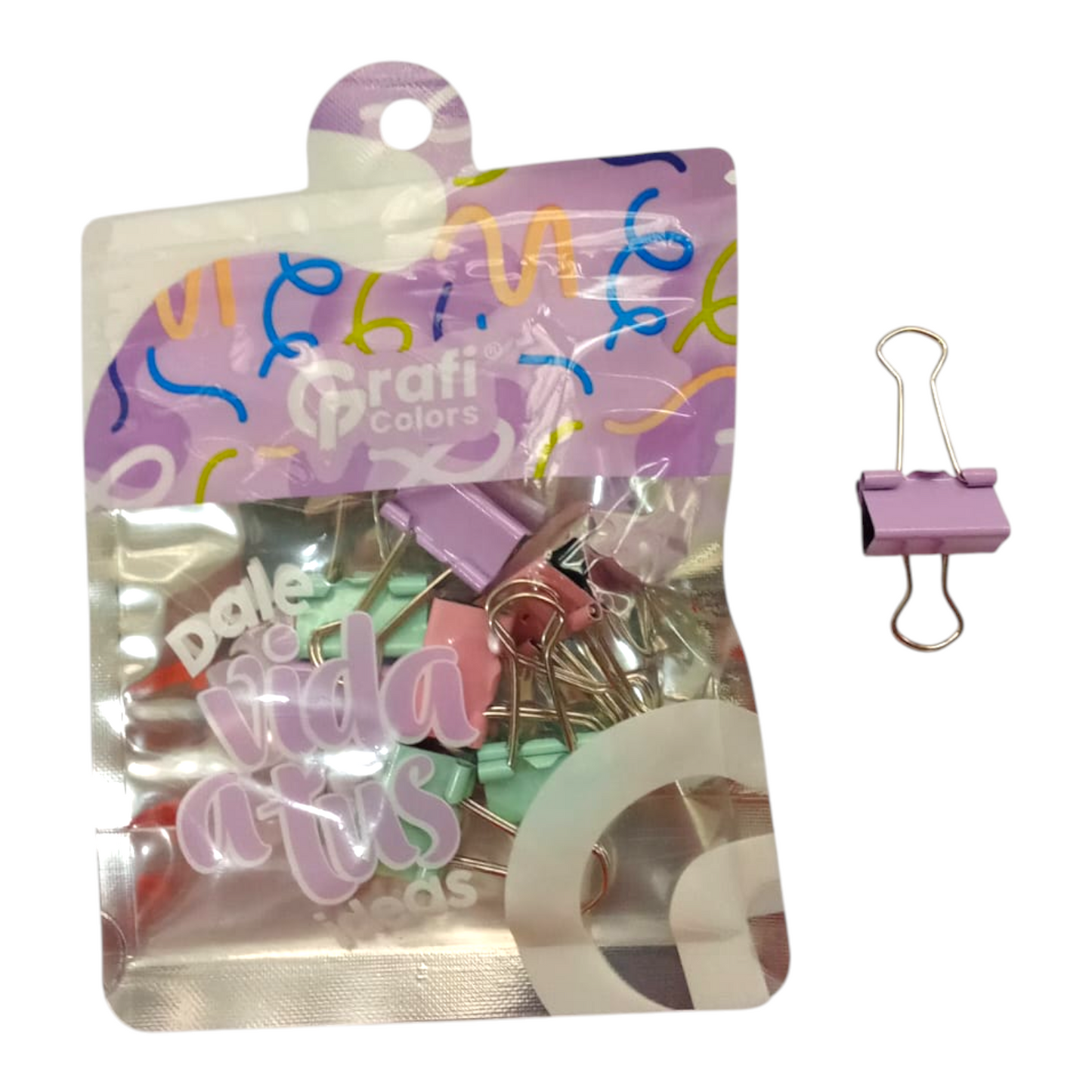 Gancho Lotero Graficolors Colores Pastel 19mm SC-0212 X3 Paquetes