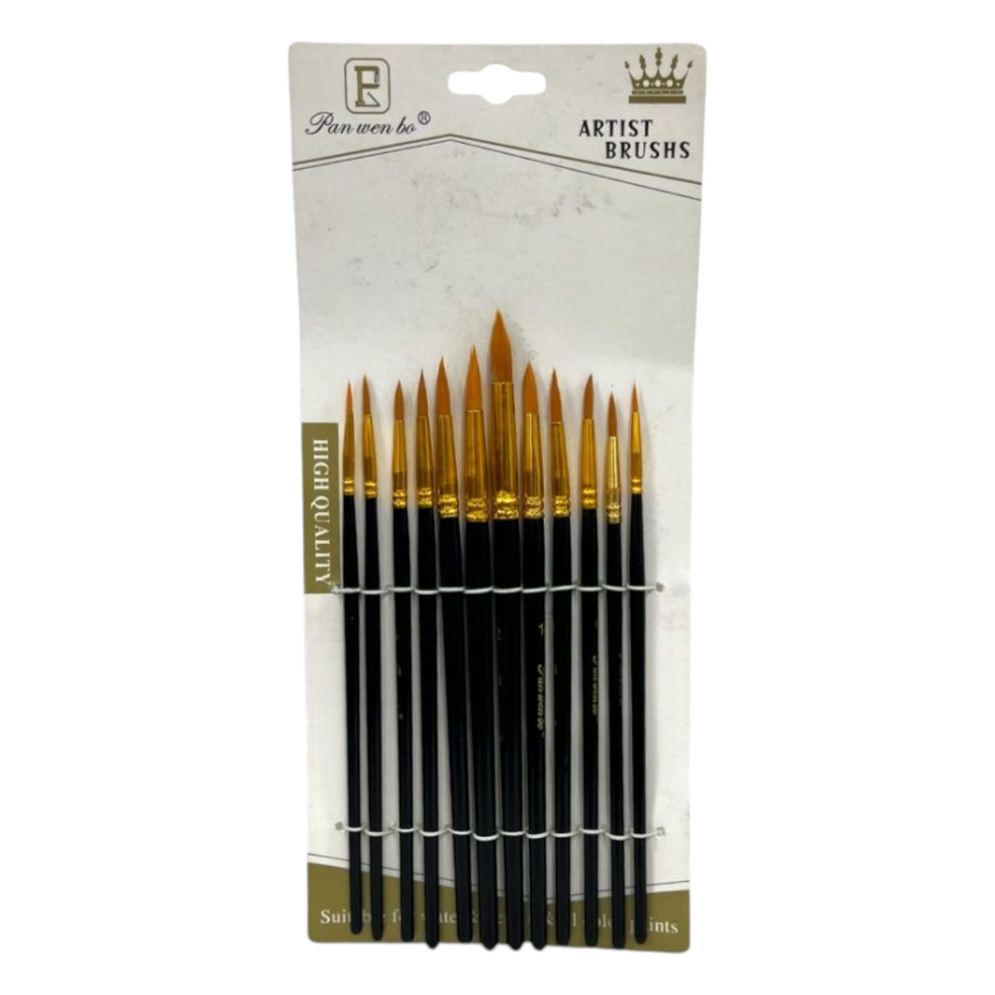 Pincel Nylon X12 Redondo Doradora SE-2899