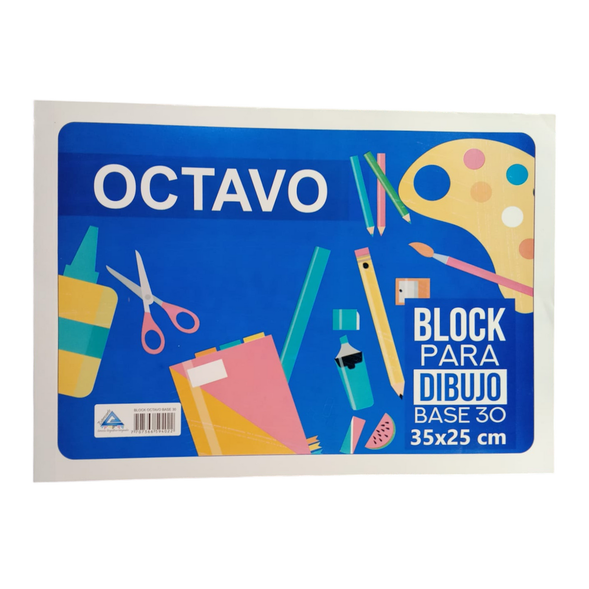 Block Base 30 Octavo 25*35 Cm Hojas Blancas