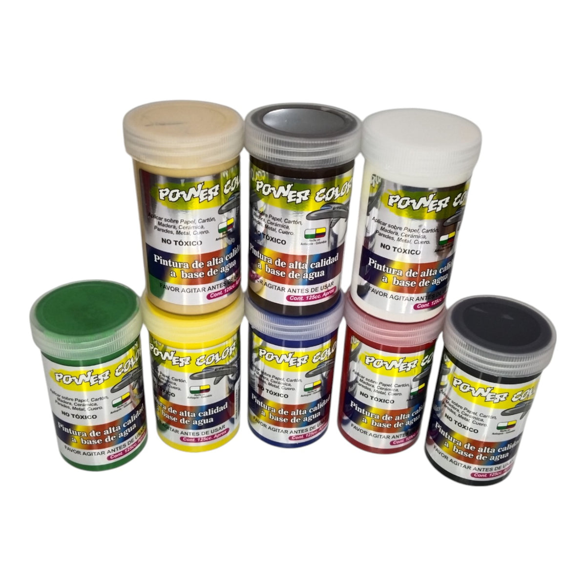 Vinilo Acrilico Power Color Grande 125 cc X6 Unds