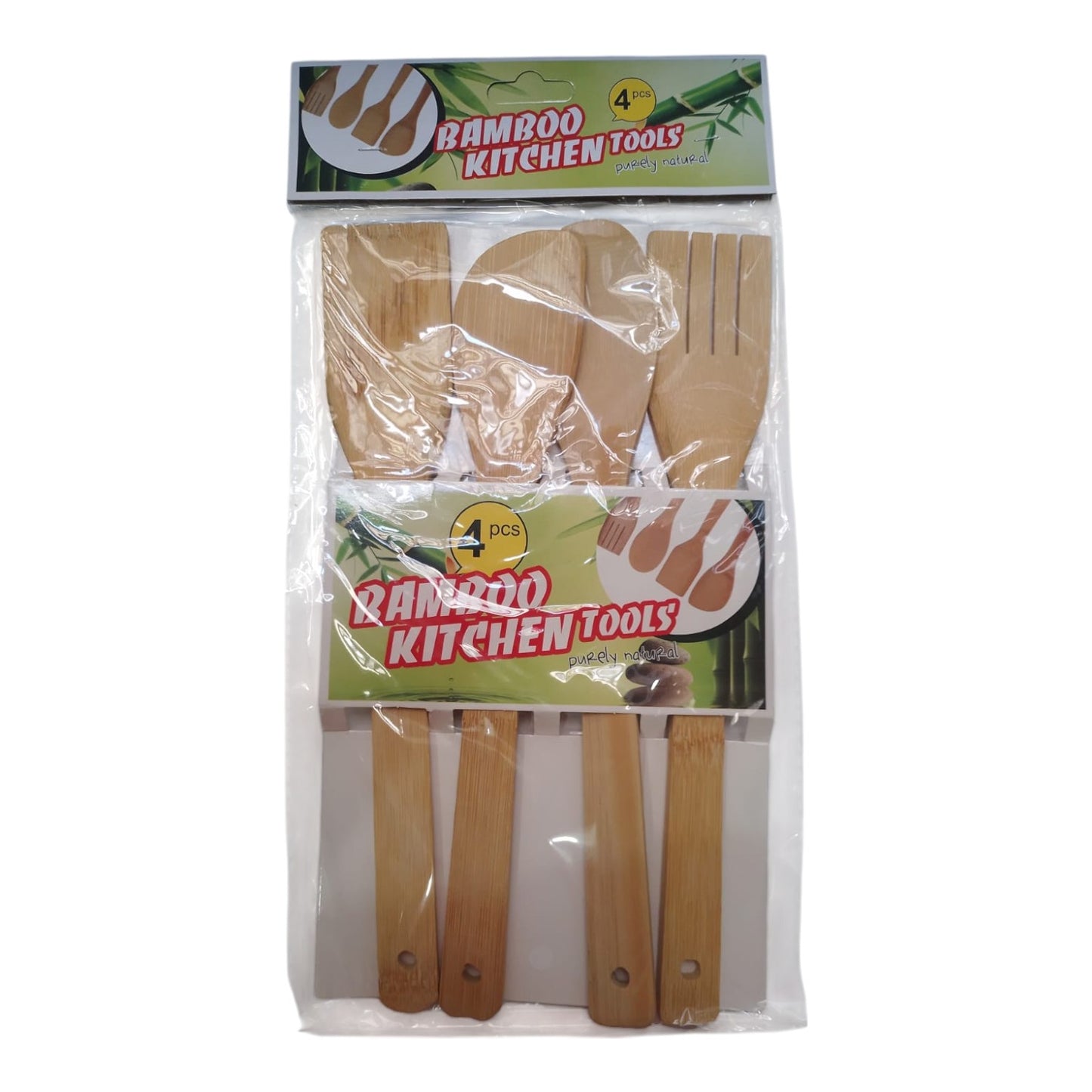 Set Cuchara Bambú X4 Pcs Dk-2790 X3 Set