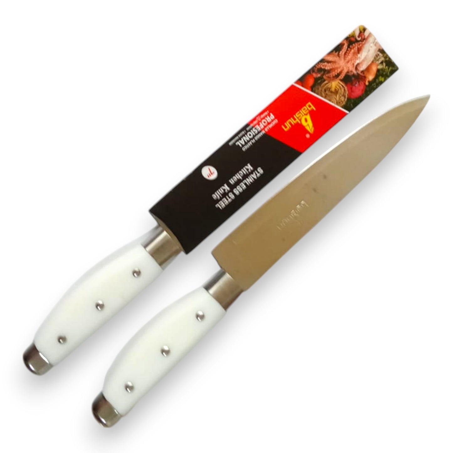 Cuchillo Cacha Blanca 7 Pulgadas X6 Unds