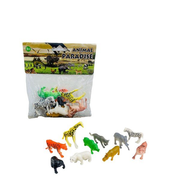 Kit Animales Salvajes Plasticos X12 Pcs Dk-1735 X6 Kit