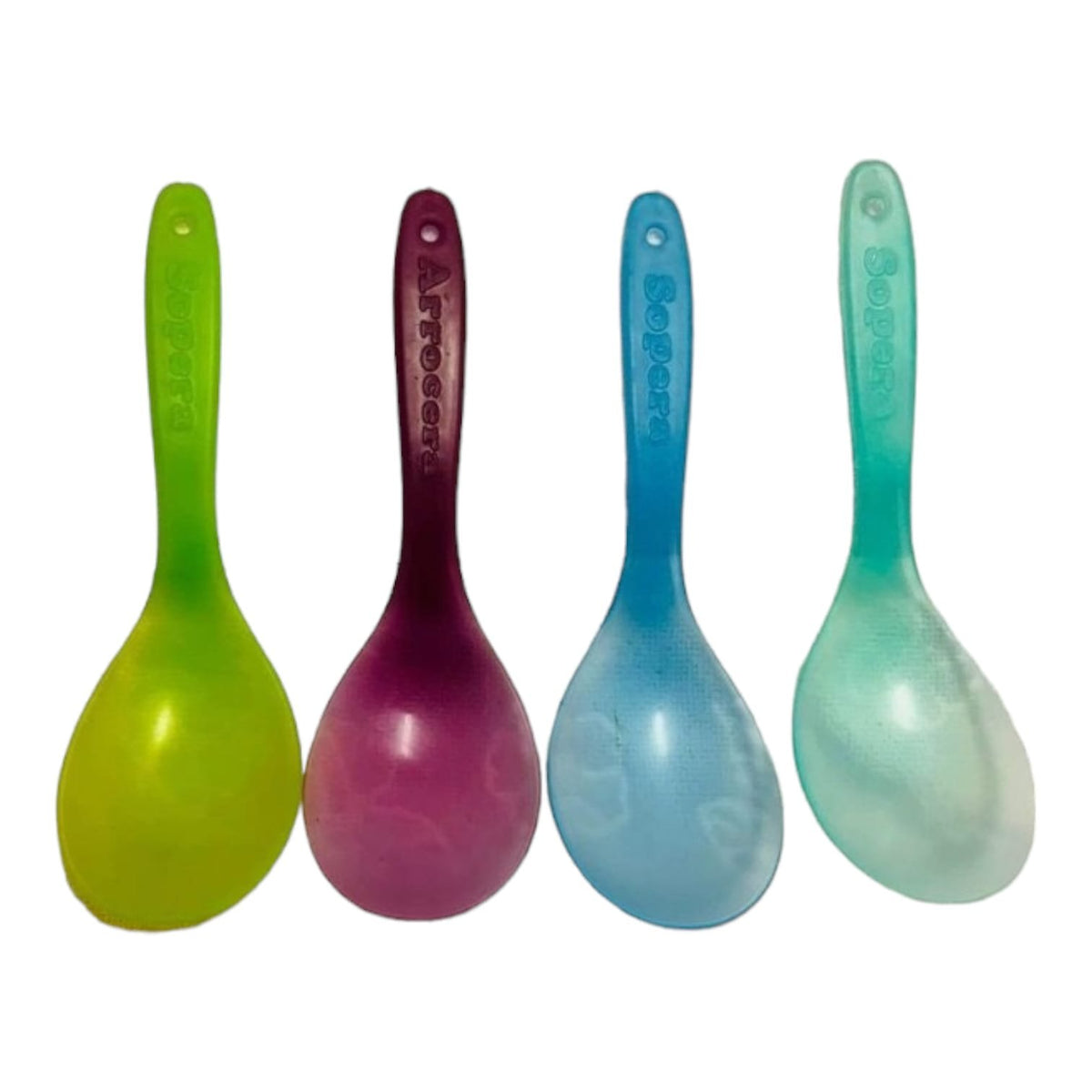 Paquete De Cuchara Arrocera X4 Plastica X6 Paquetes