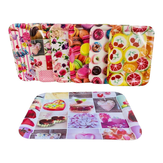 Bandeja Plastica Rectangular X6 Unds 33x25,5 Cm Dk-864