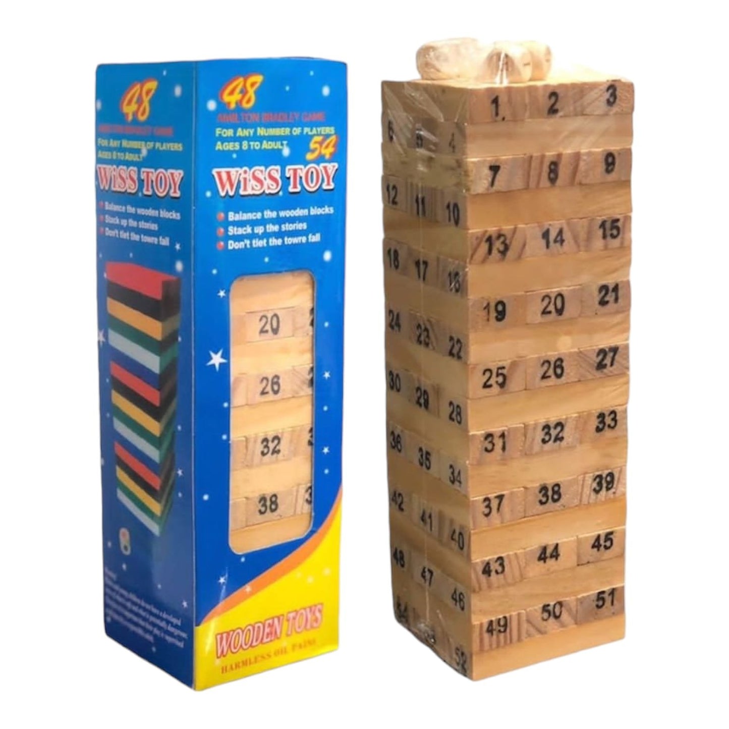 Juego De Madera Jenga Grande Dk-884 X3 Unds