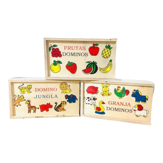 Domino Infantil De Madera Dk-882 X3 Unds