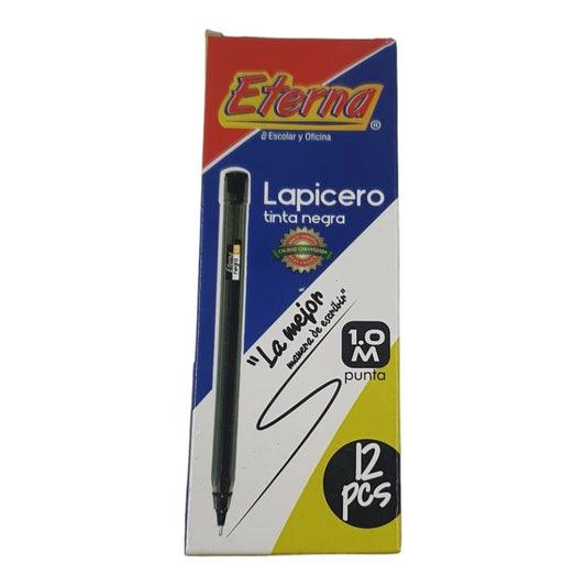 Lapicero Negro Eterna X12 Unds Et420 X3 Cajas