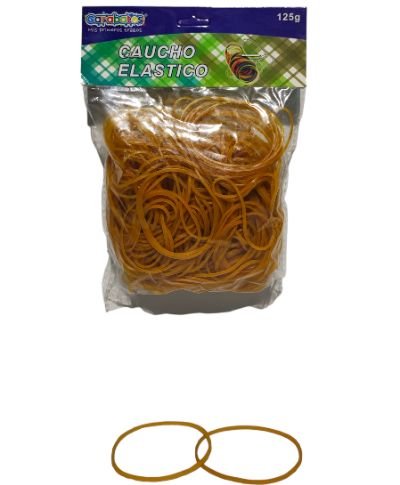 Caucho Elastico Café Garabatos 125g 1.6mmx50mm Fl-228 X6 Unds