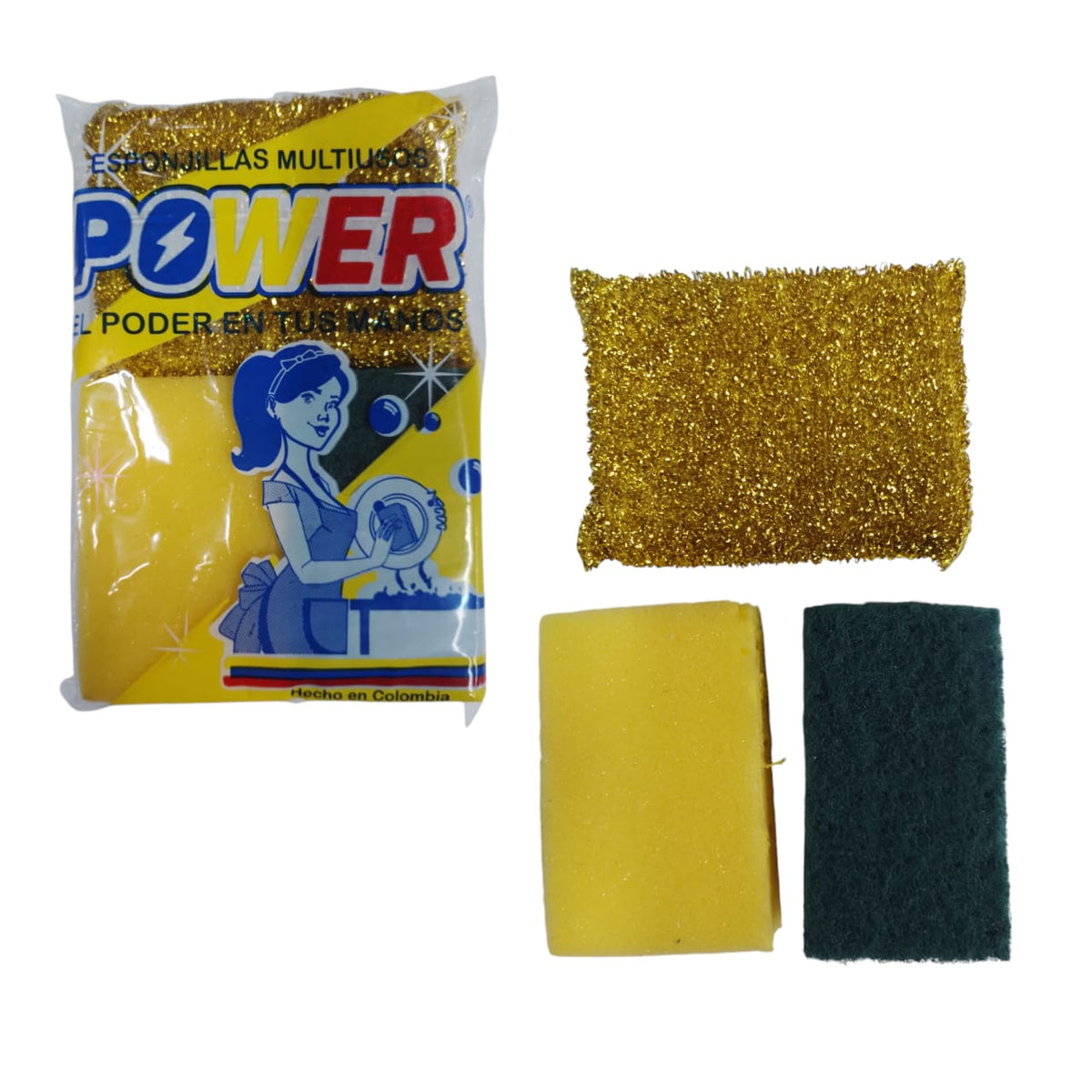 Kit #5 Esponja Oro/Plata + 2 Doble Uso