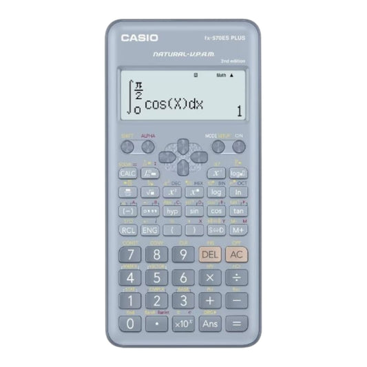 Calculadora Casio Original Plus 2 Bu 417 Funciones Fx-570ES Gris