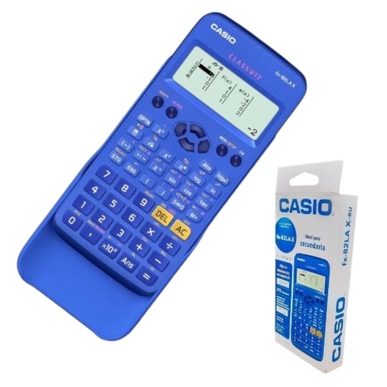 Calculadora Casio Original Plus Bu 252 Funciones Fx-82LA Azul