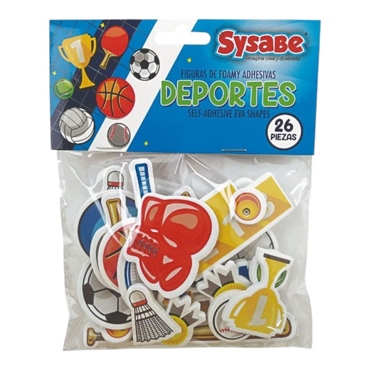 Figuras De Foamy Adhesivas Deportes REF 8402562D X3 Unds