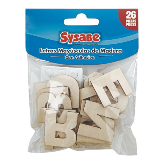 Figuras De Madera MDF Letras Grandes Pequeñas REF 8403001 X3 Unds