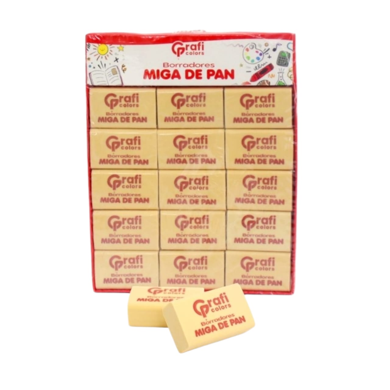 Borrador Miga De Pan Café Grafi Colors X30 Pcs GR-192