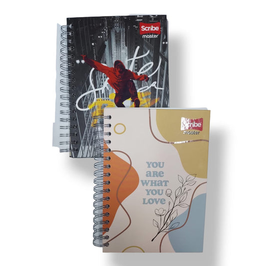 Cuaderno 5 Materias Mediano Argollado Pasta Dura 160 Hojas 16.5x23 Cm