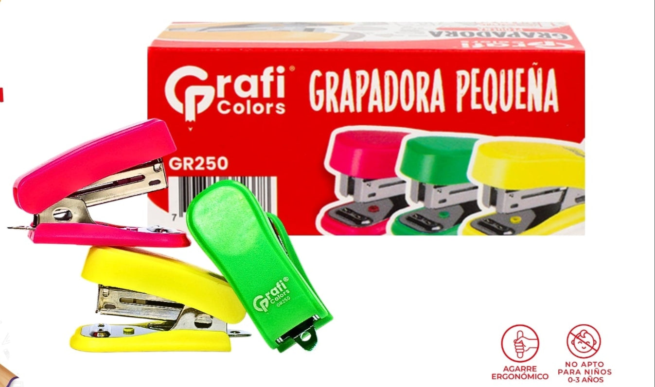 Grapadora Pequeña Graficolors GR-250 X3 Unds