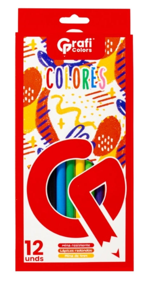 Colores Grafi Colors Largos X12 Pzs GR-283 X3 Unds