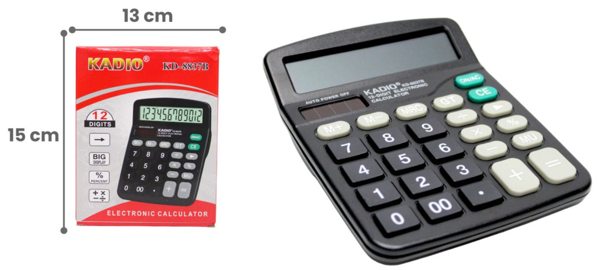 Calculadora KD-8837B 13 cm x 15 cm