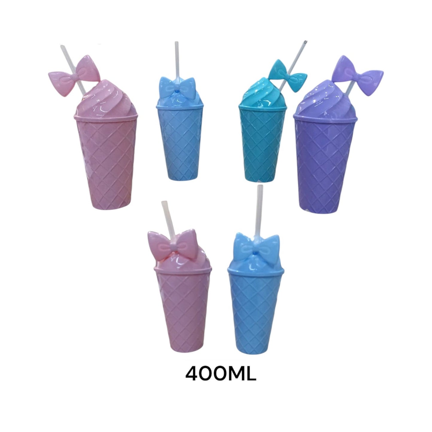 Vaso Pitillo Helado Moño LP-1627 X12 Unds