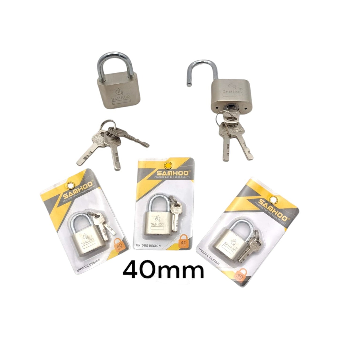 Candado De Seguridad 40 mm LP-0150 X3 Unds