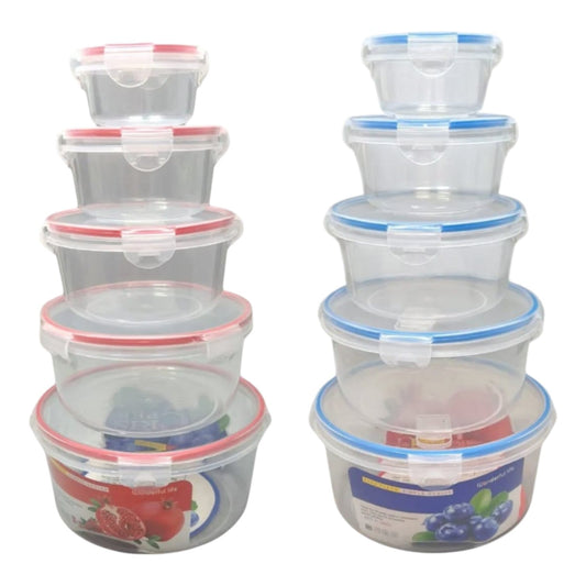 Juego De Cocas Hermeticas X5 Pcs LP-1611