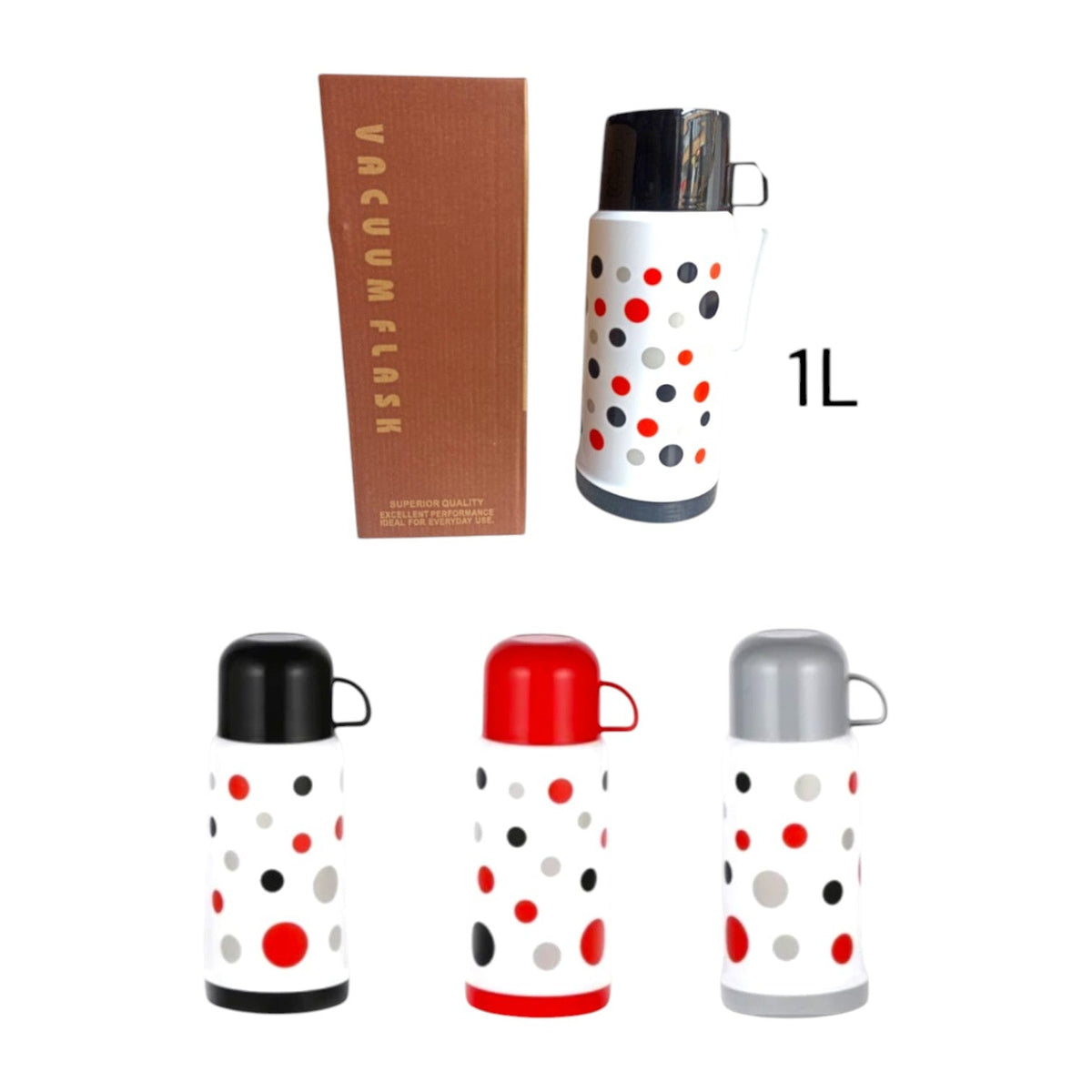 Termo Tintero Con Taza 1 Litro LP-1539