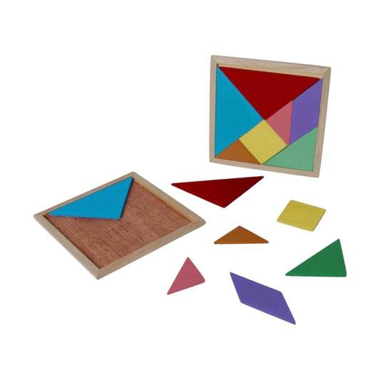 Juego Didactico Tangram De Madera Dk-2604 X12 Unds