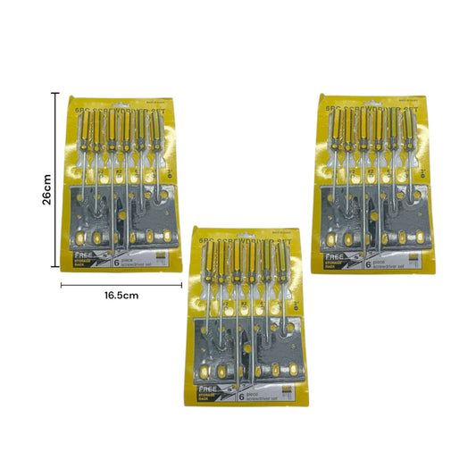 Juego De Destornillador X6 Pcs Dk-2711 X3 Juegos