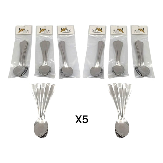 Cuchara Metalica X5 Pcs LP-0915 X6 Paquetes